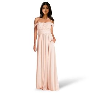 NWT Birdy Grey Chicky Convertible Maxi Dress Pale Blush Pink